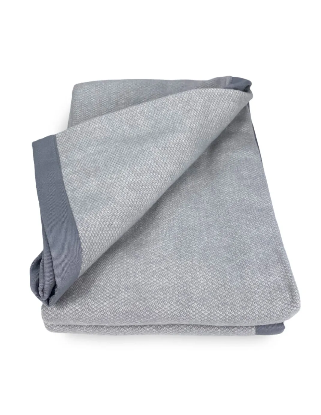 COPERTA leggera PRIMAVERILE NANTES estiva IN LANA MERINO FINE matrimoniale 2 PIAZZE grigio