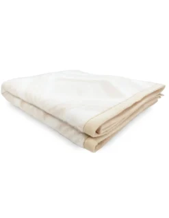 COPERTA SQUARE Bambini in vera Pura LANA da LETTINO morbida e Calda colore Naturale