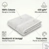 Coppia Asciugamani Viso e Ospite Luna - Spugna 100% Cotone 450 g/m² Made in Italy