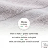 Coppia Asciugamani Viso e Ospite Asparago - Spugna 100% Cotone 450 g/m² Made in Italy