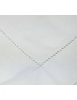 COPPIA Federa BIANCA ORLO A Giorno In COTONE Ritorto TESSITURA TB Telerie Di Poirino Cm. 56X80