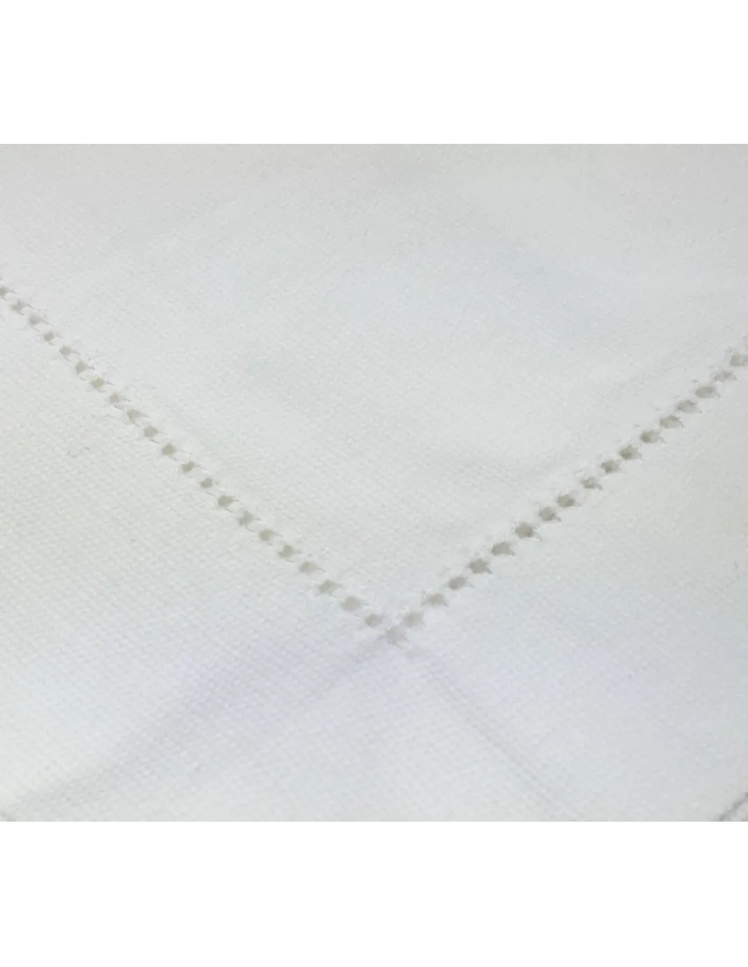 COPPIA Federa BIANCA ORLO A Giorno In COTONE Ritorto TESSITURA TB Telerie Di Poirino Cm. 56X80
