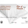COPPIA FEDERA PER GUANCIALE IN FLANELLA AZZURRO Fior di Flanella ©