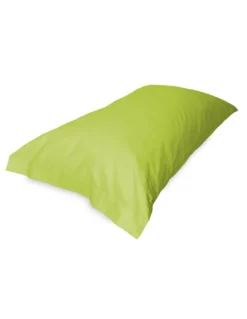 COPPIA federa per GUANCIALE STRONG tinta unita VERDE ACIDO cm. 52X82