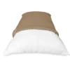 COPPIA federa per GUANCIALE STRONG tinta unita NOCCIOLA cm. 52X82