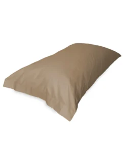 COPPIA federa per GUANCIALE STRONG tinta unita NOCCIOLA cm. 52X82