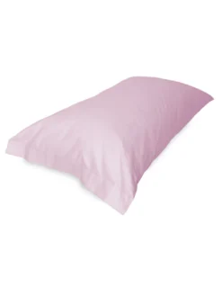 COPPIA federa per GUANCIALE STRONG tinta unita ROSA cm. 52X82