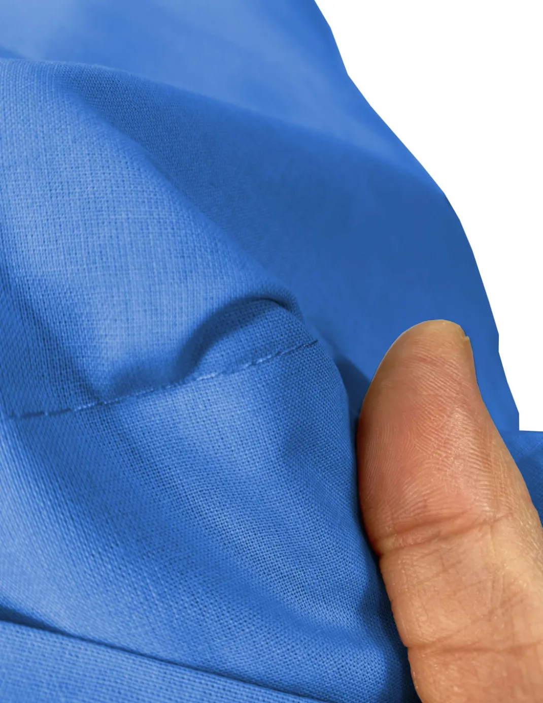 COPPIA federa per GUANCIALE STRONG tinta unita BLUETTE cm. 52X82