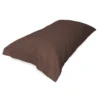 COPPIA federa per GUANCIALE STRONG tinta unita MARRONE cm. 52X82