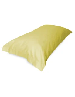 COPPIA federa per GUANCIALE STRONG tinta unita GIALLO cm. 52X82