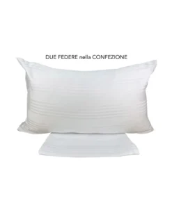 Coppia Federe Copricuscino FAST in Cotone con Zip – Protezione e Comfort 50x80 cm