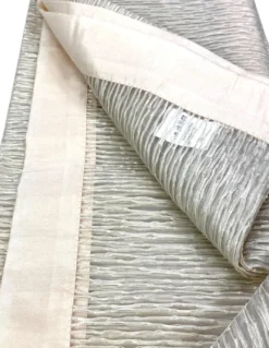 Coppia Tenda Vetro Oscar Beige – Moderna Semitrasparente in Poliestere Rigato – 2 Teli Eleganti, Lavabile, Pronta all'Uso