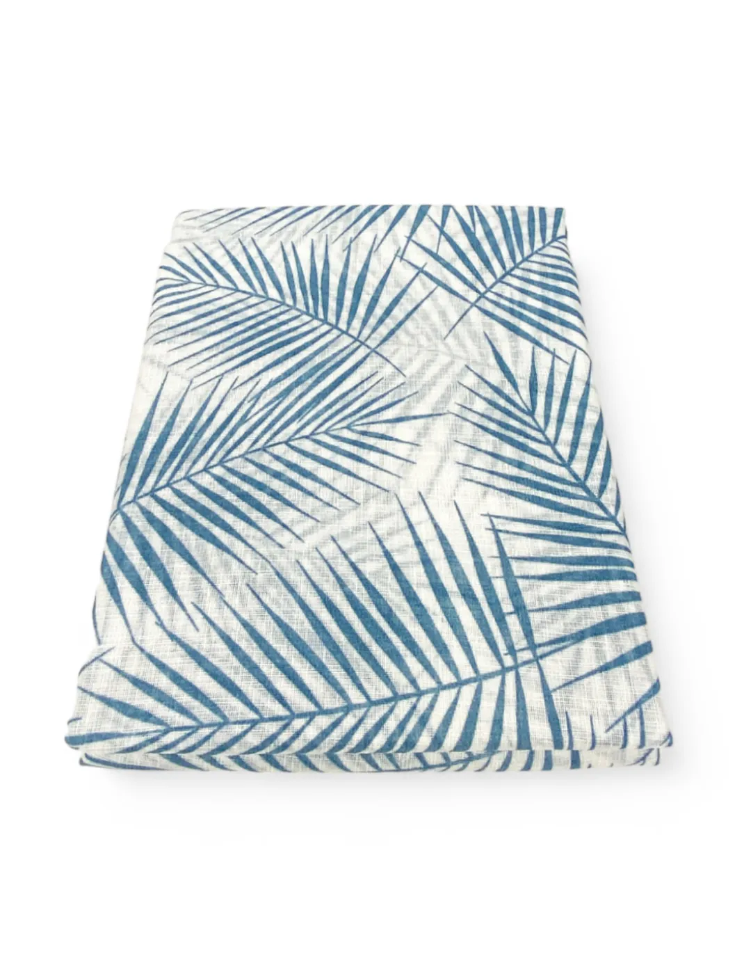 Coppia TENDINA a vetro FOGLIA STYLE BLU larga cm. 60 da Finestra e da Porta