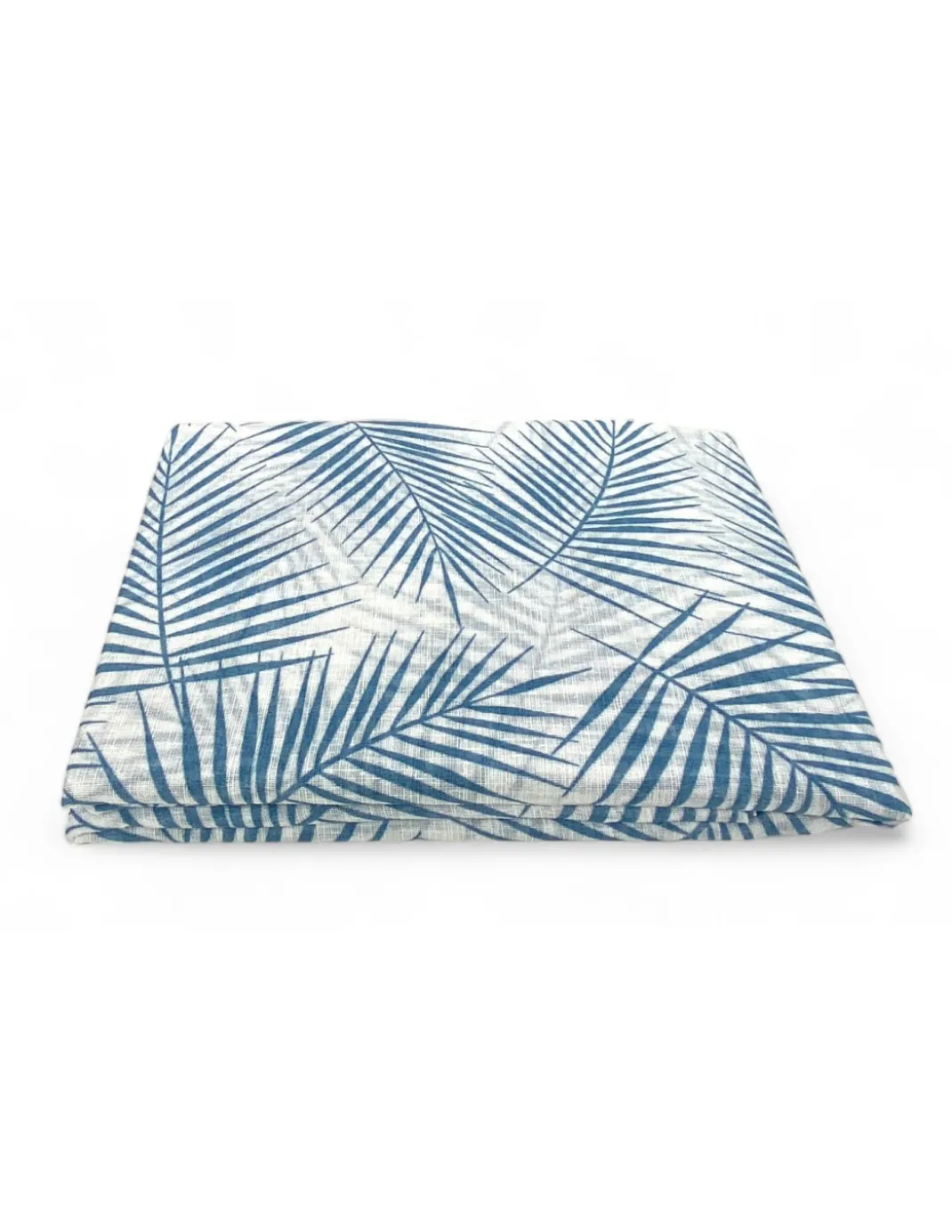Coppia TENDINA a vetro FOGLIA STYLE BLU larga cm. 60 da Finestra e da Porta