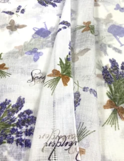 Coppia TENDINA a vetro LAVANDA larga cm. 60 da Finestra e da Porta