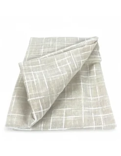 Coppia Tendina Moderna Lulù Beige - Tessuto Ricamato Geometrico, Semitrasparente, Facile Montaggio, 2 Teli