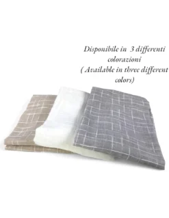 Coppia Tendina Moderna Lulù Beige - Tessuto Ricamato Geometrico, Semitrasparente, Facile Montaggio, 2 Teli