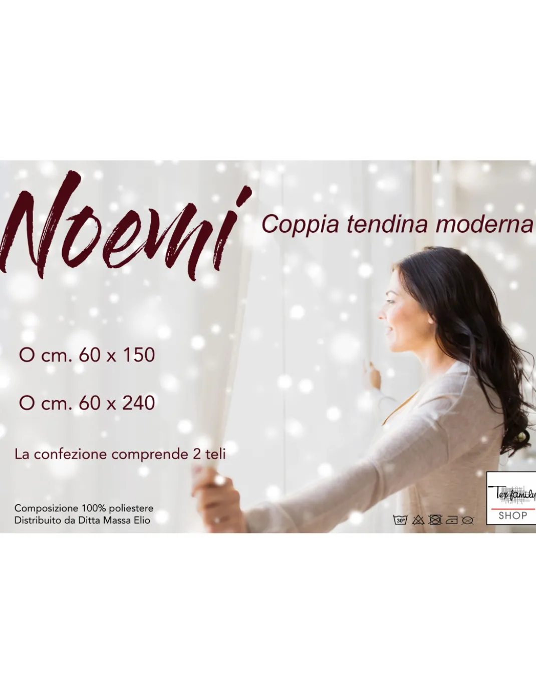 COPPIA tendina NOEMI ricamo MODERNO FOGLIA grigio