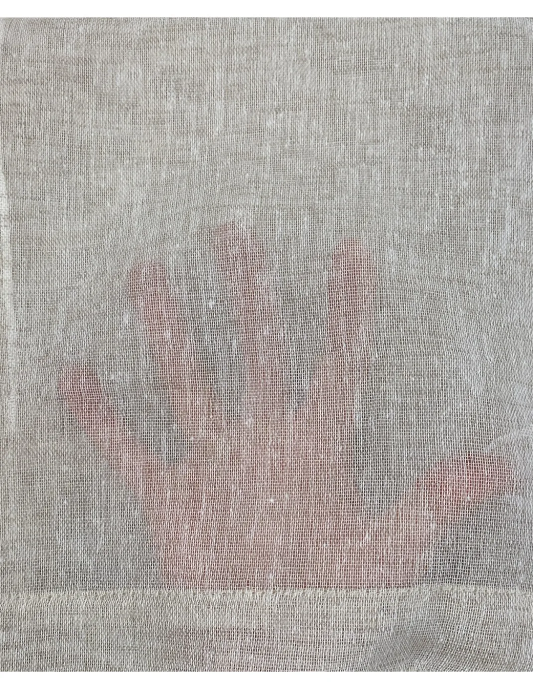 COPPIA tendina SISSI a VETRO MODERNA larga cm 70 Regolabile a Cordine BEIGE