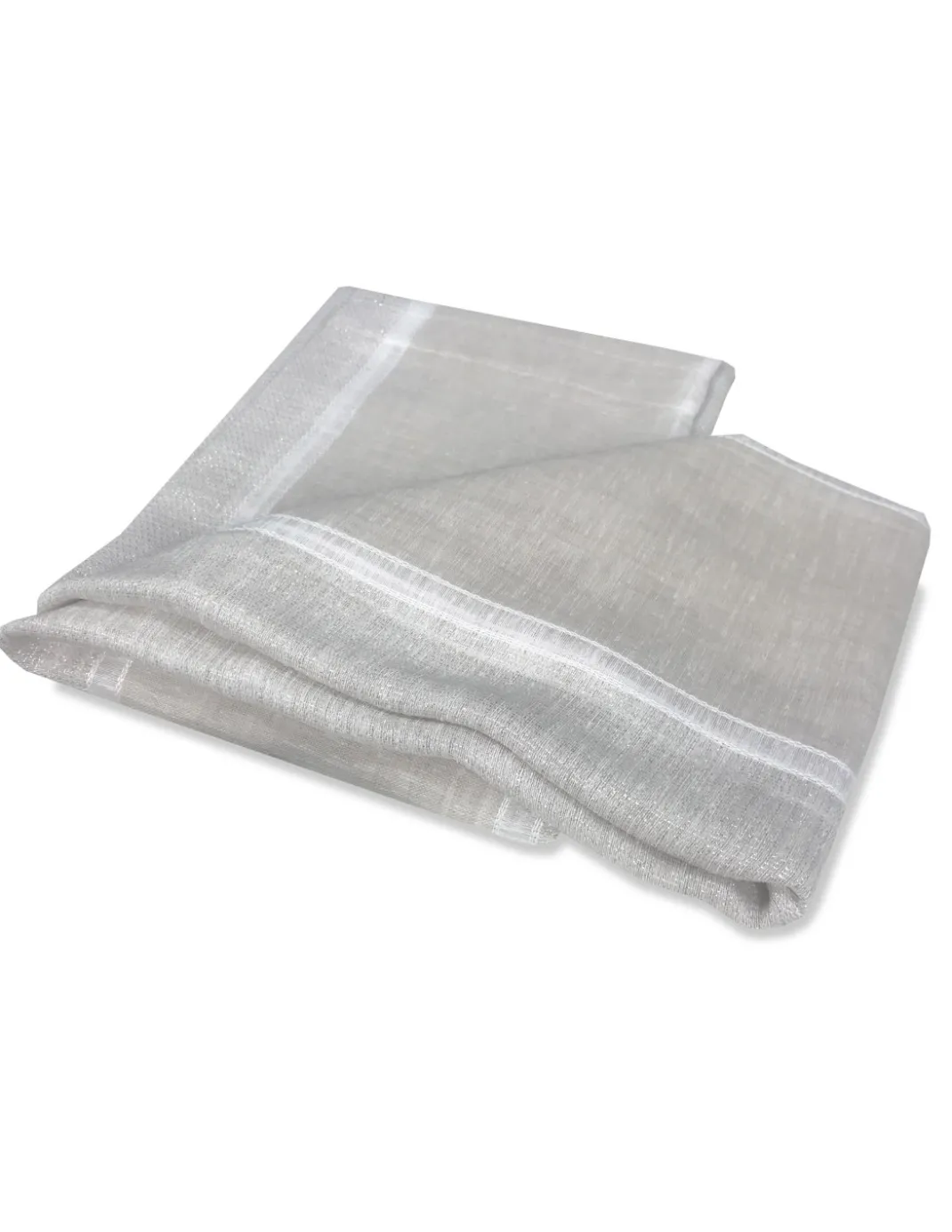 COPPIA TENDINA VETRO ESTER BEIGE larga Cm. 60