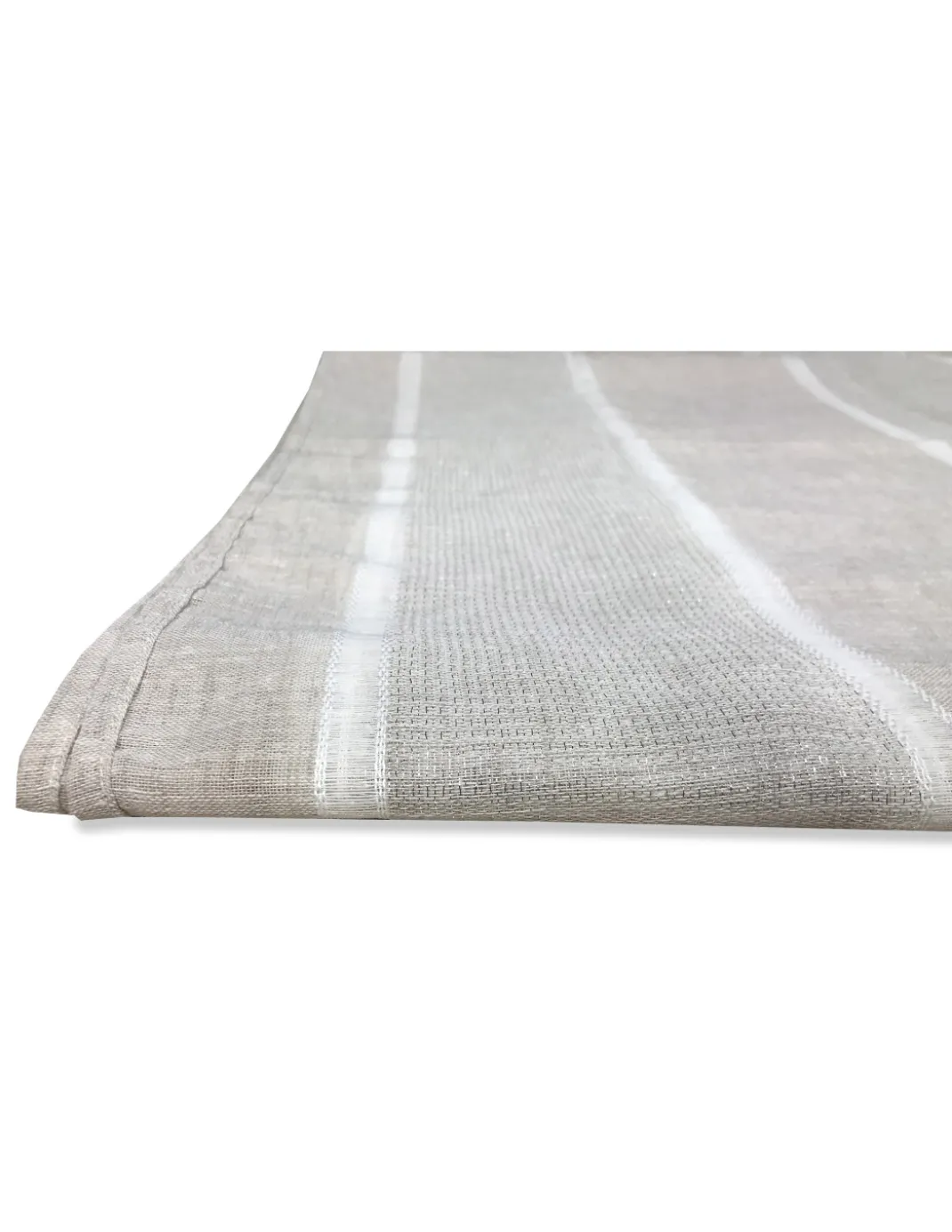 COPPIA TENDINA VETRO ESTER BEIGE larga Cm. 60