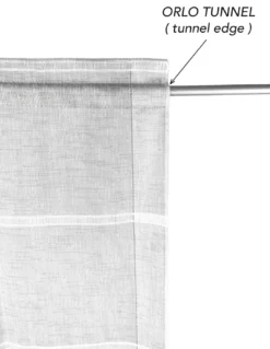 COPPIA tendina VETRO MODERNA larga 45 o 60 o 85 Ajour Grigio