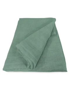 Coppia tendine vetro moderne SIMPLY Verde - tessuto poliestere bouclè semitrasparente, orlino tunnel