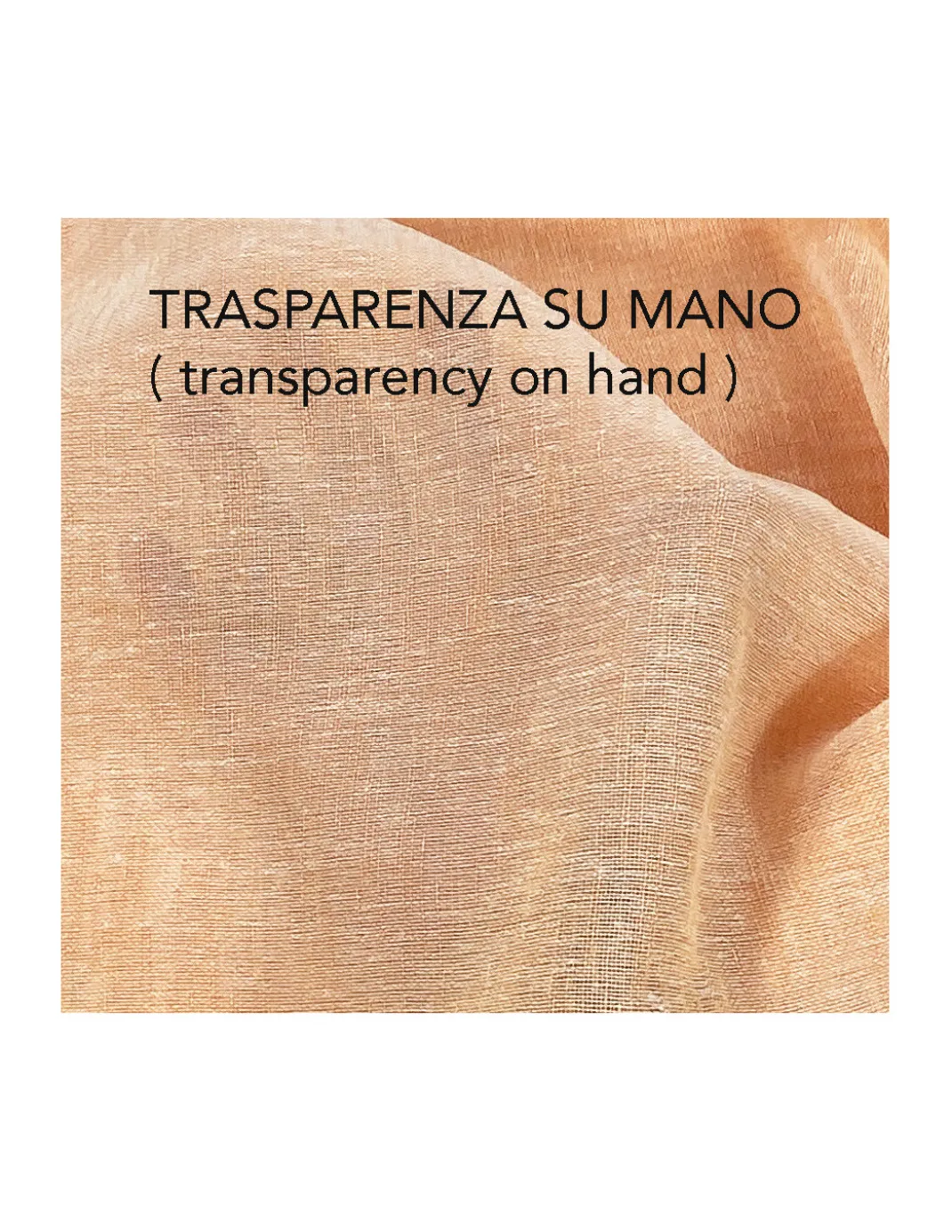 Coppia tendine vetro moderne SIMPLY Salmone - tessuto poliestere bouclè semitrasparente, orlino tunnel