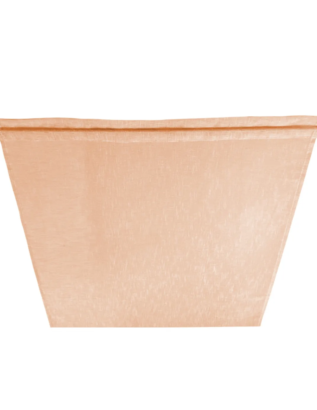 Coppia tendine vetro moderne SIMPLY Salmone - tessuto poliestere bouclè semitrasparente, orlino tunnel
