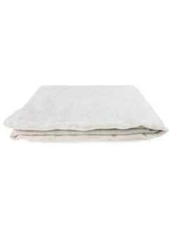 Coppia tendine vetro moderne SIMPLY Beige - tessuto poliestere bouclè semitrasparente, orlino tunnel