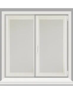 Coppia tendine vetro moderne SIMPLY Beige - tessuto poliestere bouclè semitrasparente, orlino tunnel