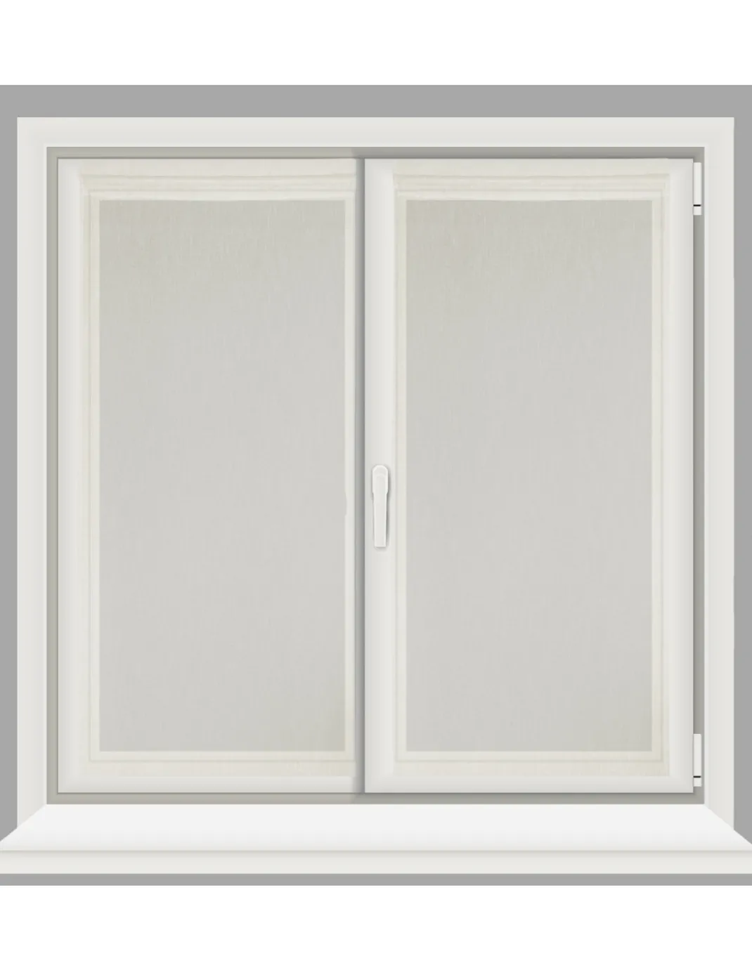 Coppia tendine vetro moderne SIMPLY Beige - tessuto poliestere bouclè semitrasparente, orlino tunnel