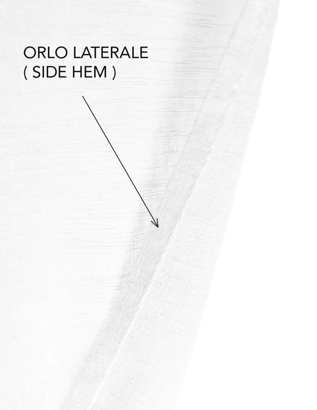 Coppia tendine vetro moderne SIMPLY Bianco - tessuto poliestere bouclè semitrasparente, orlino tunnel