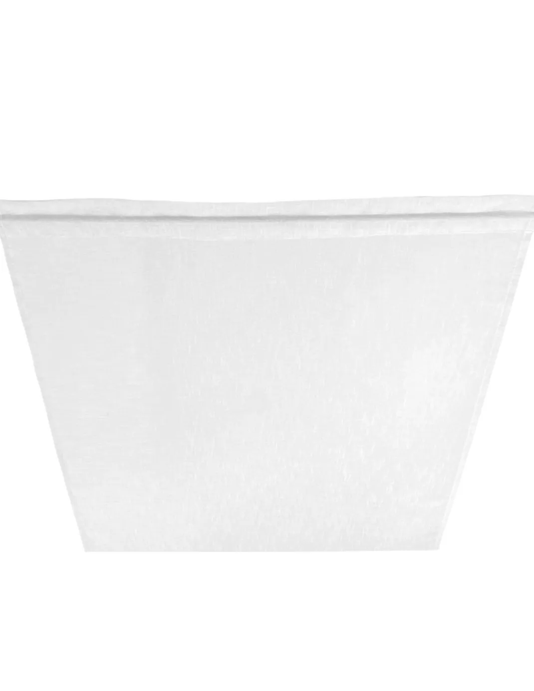 Coppia tendine vetro moderne SIMPLY Bianco - tessuto poliestere bouclè semitrasparente, orlino tunnel