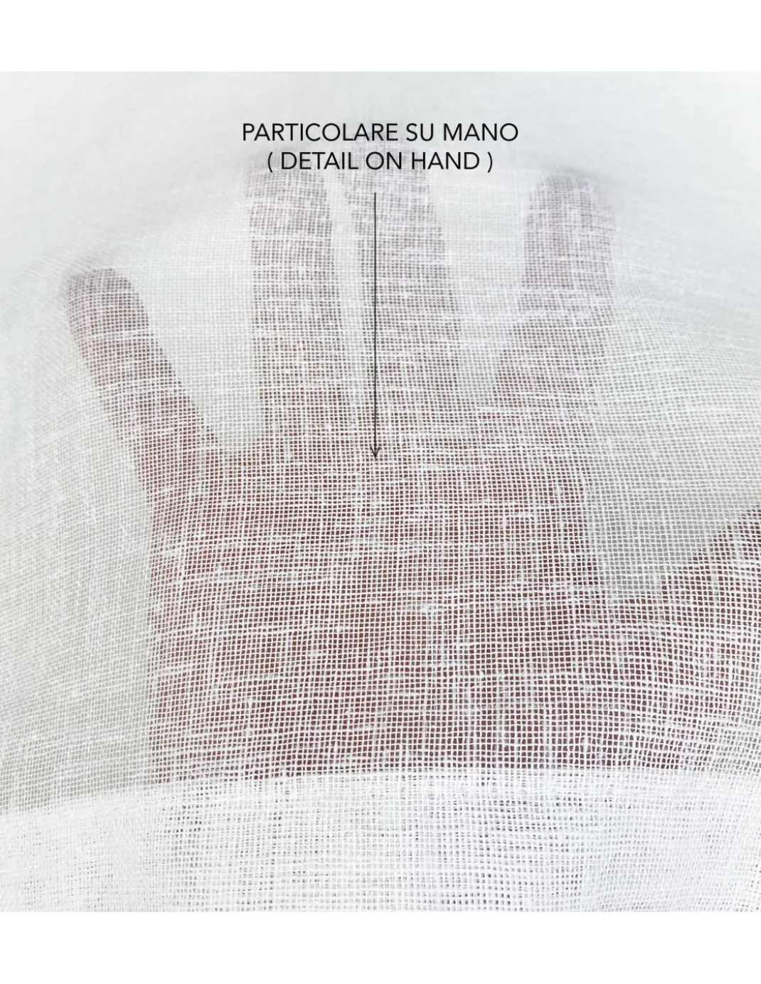 Coppia tendine vetro moderne SIMPLY Bianco - tessuto poliestere bouclè semitrasparente, orlino tunnel
