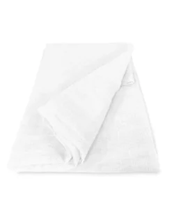 Coppia tendine vetro moderne SIMPLY Bianco - tessuto poliestere bouclè semitrasparente, orlino tunnel