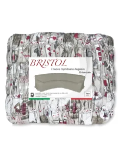 COPRIDIVANO ANGOLARE UNIVERSALE TIROLESE BRISTOL HOLLY ROSSO