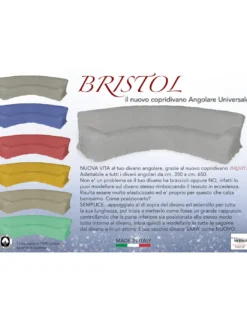 COPRIDIVANO ANGOLARE UNIVERSALE TIROLESE BRISTOL HOLLY ROSSO