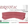 COPRIDIVANO ANGOLARE UNIVERSALE BRISTOL ROSA UNITO