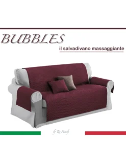 COPRIDIVANO BX SALVADIVANO BUBBLES BORDEAUX AD EFFETTO MASSAGGIANTE NO STIRO