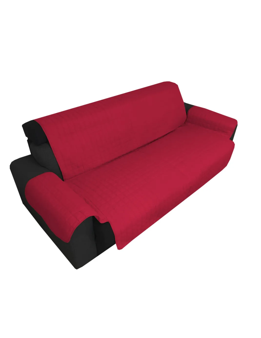 COPRIDIVANO BX SALVADIVANO ELEGANCE ANTIMACCHIA TRAPUNTATO PIANO LISCIO BORDEAUX