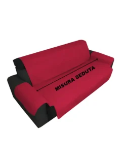 COPRIDIVANO BX SALVADIVANO ELEGANCE ANTIMACCHIA TRAPUNTATO PIANO LISCIO BORDEAUX