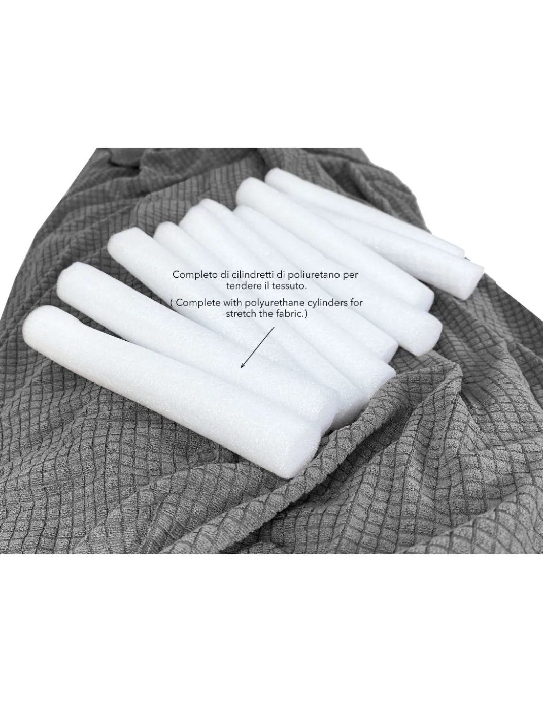 COPRIDIVANO elasticizzato ATENE universale GRIGIO bielastico