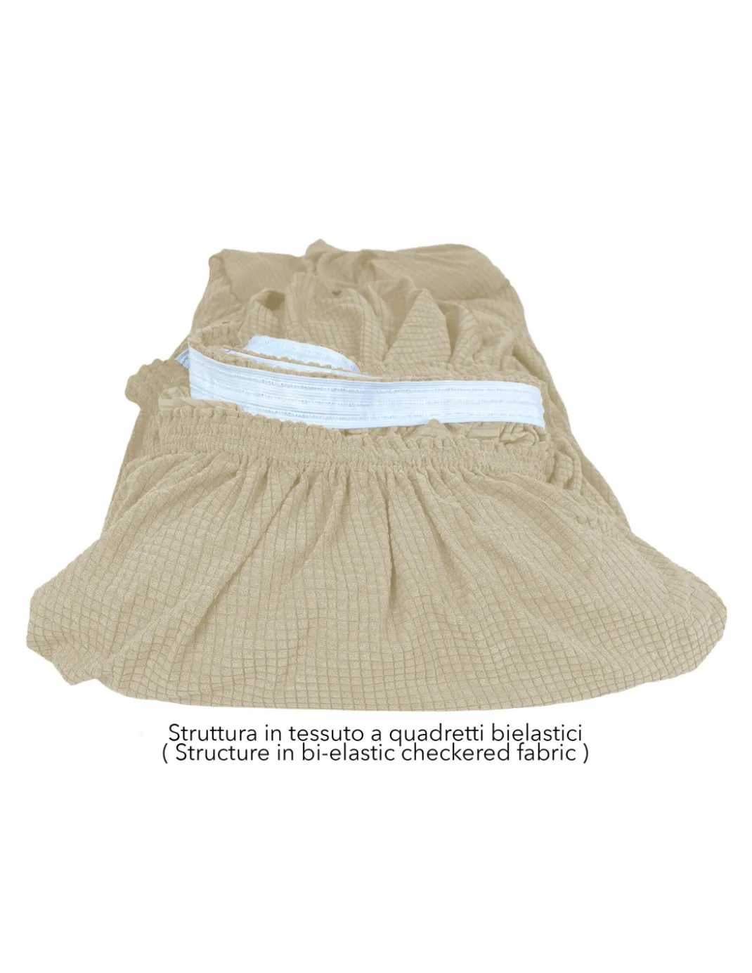 COPRIDIVANO elasticizzato ATENE universale BEIGE bielastico