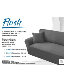 Copridivano FLASH BORDEAUX elasticizzato ad alta Vestibilità