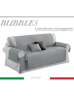 COPRIDIVANO GR SALVADIVANO BUBBLES GRIGIO CHIARO AD EFFETTO MASSAGGIANTE NO STIRO