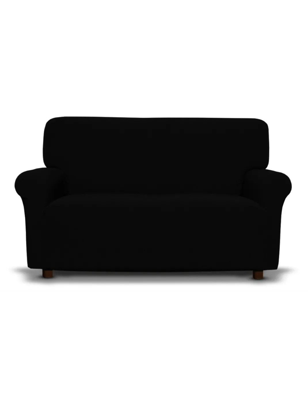 Copridivano Nero Elasticizzato, Antigraffio, per Divani con Braccioli, Telo Divano Universale, Made in Italy