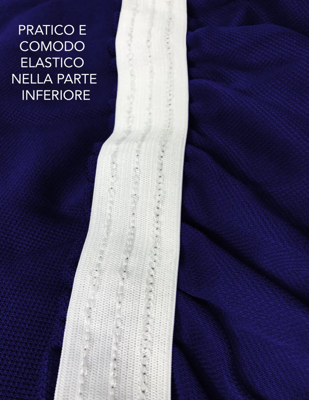 COPRIDIVANO Universale elasticizzato ROMA antimacchia BLU SCURO