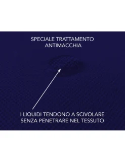 COPRIDIVANO Universale elasticizzato ROMA antimacchia BLU SCURO