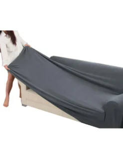 COPRIDIVANO Universale elasticizzato ROMA antimacchia GRIGIO SCURO
